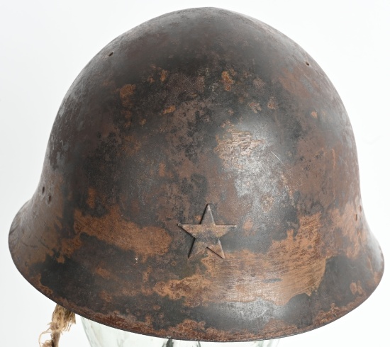 WWII IJA TYPE 90 COMBAT HELMET WITH LINER WW2