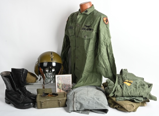 VIETNAM U.S 1ST CAV HELICOPTER PILOT UNIFORM GROUP | Guns & Military  Artifacts Militaria Vietnam War Collectibles | Online Auctions | Proxibid