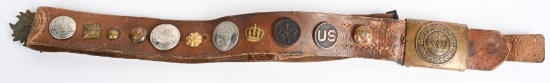 WW1 IMPERIAL GERMAN HATE BELT W 24 DEVICES WWI
