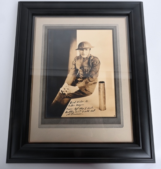 WW1 1ST DIVISION PHOTO FIRED 1ST SHOT FOR US ARMY