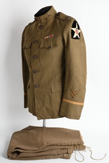 WW1 2ND DIVISION HEADQUARTERS ARTLLERY UNIFORM