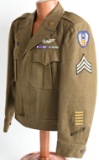 WWII NAMED US 8TH & 9TH AIR FORCE JACKET W/ WINGS