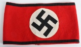 WWII NAZI GERMAN SS MEMBERS ARMBAND WW2 W/ TAG