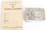 WWII NAZI GERMAN LUFTWAFFE LOT BELT BUCKLE BOOKLET