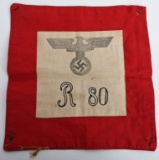 WWII NAZI GERMAN SA COMMAND STANDARTE CAR PENNANT