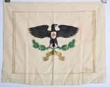 EARLY WWII NAZI GERMAN POLITICAL FLAG W/ EAGLE WW2