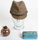 WWII JAPANESE LOT HAT GRENADE MEDIC KIT W TAG WW2