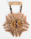 INDIAN WARS SOLID GOLD RIFLE MEDAL ST. LOUIS 1878