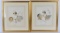 WW1 DOUGHBOY WATERCOLOR ART SIGNED HOSPITOL SCENES