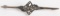 WWII NAZI GERMAN CANTED SWASTIKA BROOCH WW2