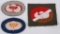 3 VIETNAM WAR THEATER MADE AIRBORNE OVALS