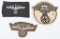 WWII NAZI GERMAN NSKK INSIGNIA LOT SLEEVE EAGLES