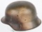 WWII NAZI GERMAN M42 CAMOUFLAGED COMBAT HELMET
