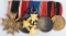 WWII NAZI GERMAN 5 PLACE MEDAL BAR WW2