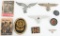 WWII NAZI GERMAN TINNIE HAT BADGE LOT ADOLF HITLER