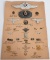 WWII NAZI GERMAN EAGLE HAT WREATH LOT W CYPHERS