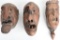 3 IMPERIAL GERMAN CARVED WOOD SCONCE FROM 1800's
