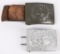 WWII NAZI GERMAN BELT BUCKLE LOT HEER LUFTWAFFE