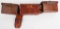 WWII JAPANESE LEATHER BELT RIG AMMO POUCHES WW2