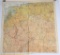 WWII ESCAPE AND EVASION C/D MAP D-DAY USED WW2
