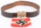 WWII NAZI GERMAN HITLER YOUTH ARMBAND BELT BUCKLE