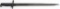 WWII US ARMY UFH M1 RIFLE BAYONET 16 INCH WW2