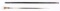 WOOD SWORD CANE WITH GLASS POMMEL