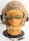 WWII US FLIGHT HELMET SUNGLASS FLYING TIGER SIGNED