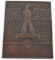 WWII NAZI GERMAN RDH BRONZE PLAQUE EAGLE SWASTIKA