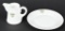 WWII NAZI GERMAN POLIZEI MESS HALL PLATE & CREAMER