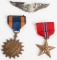 WWII US AIR CORPS PILOT MEDALS ENGLISH MADE WINGS