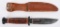 US WWII ERA KINFOLKS KNIFE AND SHEATH MINT WW2