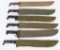 WWII US ARMY USMC MACHETE LOT OF 6 WW2 MARINE CORP