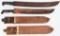 WWII US & BRITISH MACHETE LOT OF 4 COLLINS KITCHIN