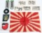 WW2 NAZI & JAPANESE LOT OF MILITARIA FLAG INSIGNIA