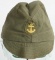 WWII JAPANESE IJN EM'S GREEN LATE MODEL SIDE CAP