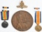 WW1 NAMED MEDAL SET TO BRITISH ROYAL ARTILLERY WWI