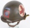 REPRO WWII 82nd AIRBORNE MEDIC PAINTED M1C HELMET
