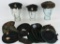 12 US + EUROPEAN GREEN + CAMOUFLAGE BERETS
