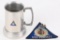 1950's USS PREMIT SSN-594 PATCH & BEER MUG