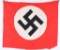 WWII NAZI GERMAN NSDAP FLAG REMNANT PENNANT WW2