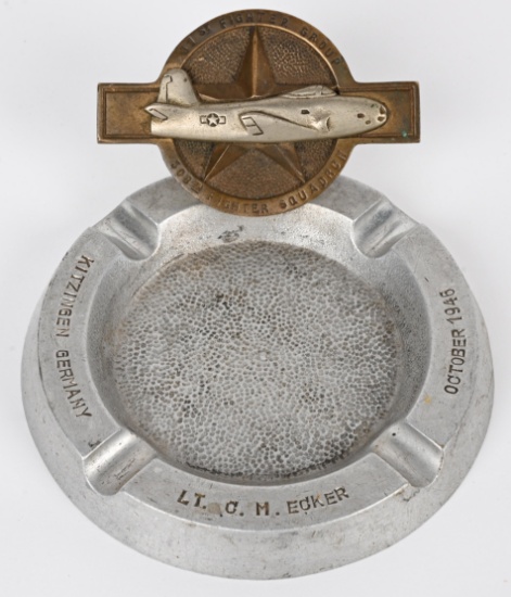 WWII GERMAN OCCUPATION 308TH FG ASHTRAY 31ST FS