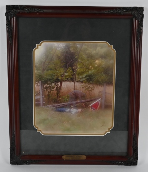 CIVIL WAR ART PRINT CONFEDERATE FALLEN SOLDIER +