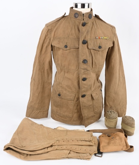 WWI + MEXICAN BORDER VETERAN KHAKI UNIFORM