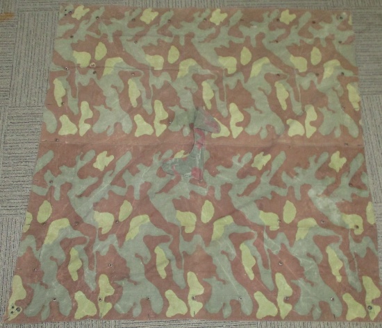 WWII ITALIAN CAMOUFLAGE SHELTER HALF ZELTBAHN WW2