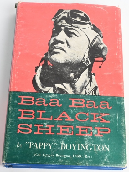 WWII BOOK BAA BAA BLACK SHEEP BOYINGTON SIGNED