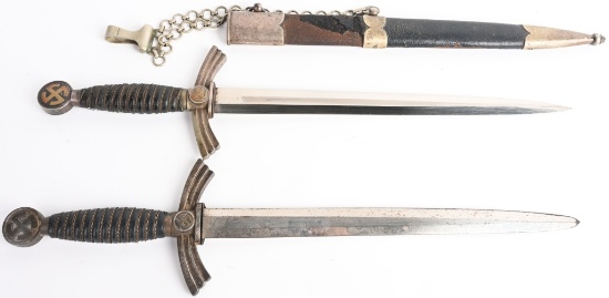 WWII NAZI GERMAN LUFTWAFFE DAGGER LOT OF 2 WW2