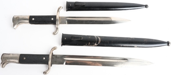 WWII NAZI GERMAN FIRE POLICE BAYONET SHORT & LONG