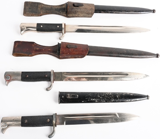 WWII NAZI GERMAN DRESS BAYONET LOT OF 3 WW2