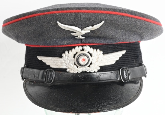 WWII NAZI LUFTWAFFE FLAK ARTILLERY VISOR CAP HAT